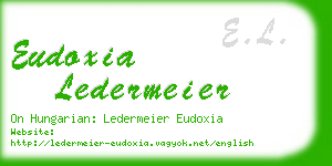 eudoxia ledermeier business card